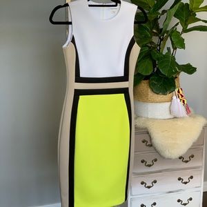 Calvin Klein color block dress